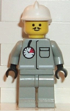 LEGO firec007 Fire - Air Gauge and Pocket, Light Gray Legs, White Fire Helmet